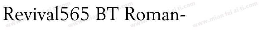 Revival565 BT Roman字体转换